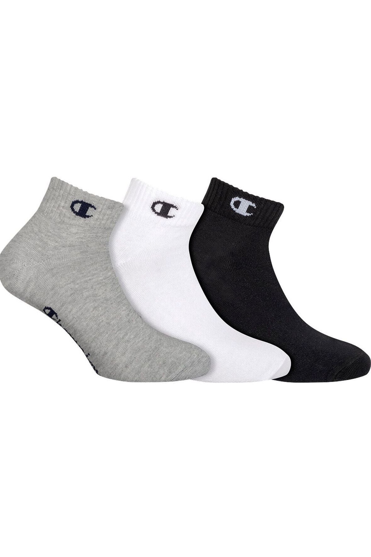 Champion Quarter Socken Model U24559 3-er Pack Schwarz/Weiß/Grau