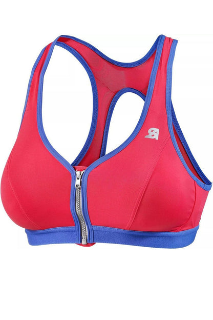 Shock Absorber Modell: 336002- Sport-BH Front Zip Pink-Blau
