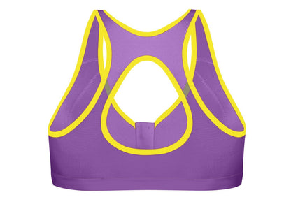 Shock Absorber Modell: 336002- Sport-BH Front Zip Fuchsia-Zitrone